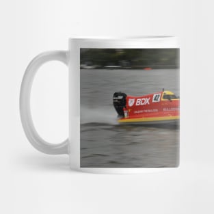 Powerboat Racing at Oulton Broad - Formula 4 - Mike Pillow Mug